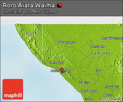 Physical 3D Map of Roro Aiara Waima