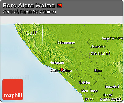 Physical 3D Map of Roro Aiara Waima