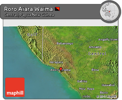 Satellite 3D Map of Roro Aiara Waima