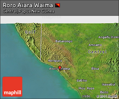 Satellite 3D Map of Roro Aiara Waima