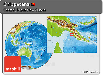 Physical Location Map of Oriopetana