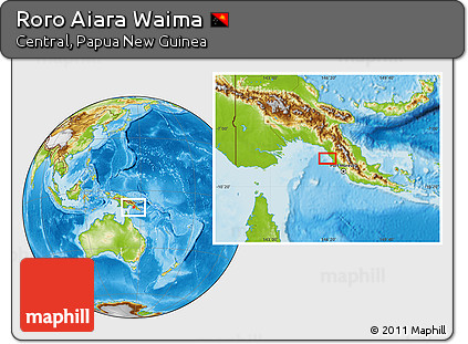 Physical Location Map of Roro Aiara Waima