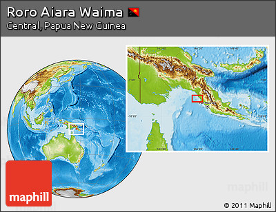 Physical Location Map of Roro Aiara Waima