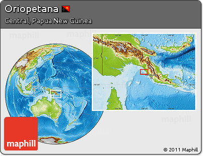 Physical Location Map of Oriopetana