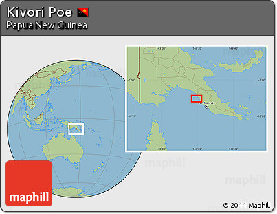 Savanna Style Location Map of Kivori Poe