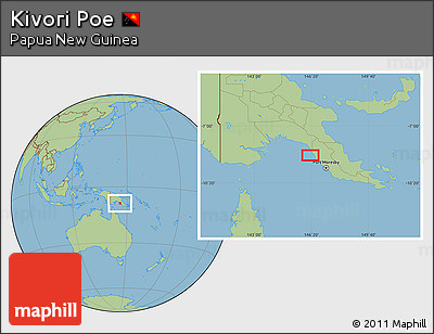 Savanna Style Location Map of Kivori Poe
