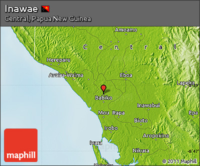 Physical Map of Inawae