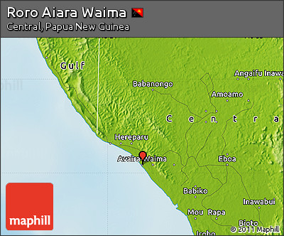 Physical Map of Roro Aiara Waima