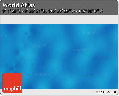 Shaded Relief 3D Map of the Area around 8° 44' 0" S, 146° 7' 30" W