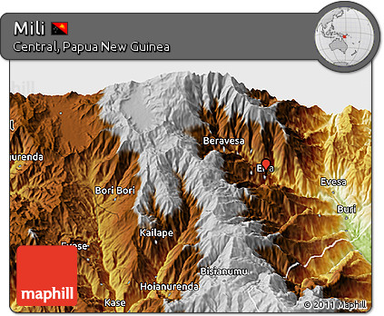 Physical 3D Map of Mili