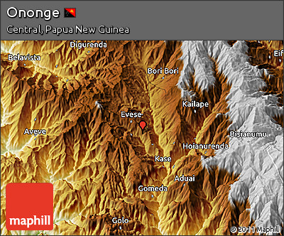 Physical 3D Map of Ononge