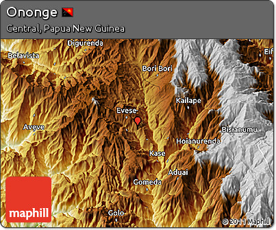 Physical 3D Map of Ononge