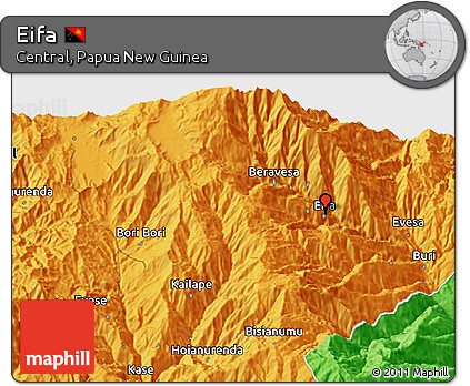 Political 3D Map of Eifa