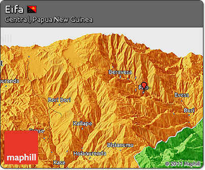 Political 3D Map of Eifa
