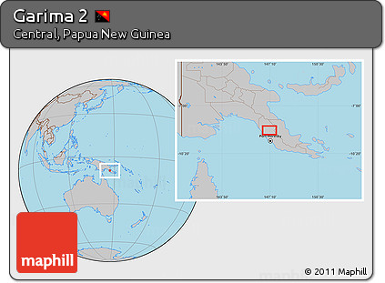 Gray Location Map of Garima 2