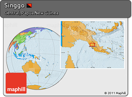 Political Location Map of Singgo