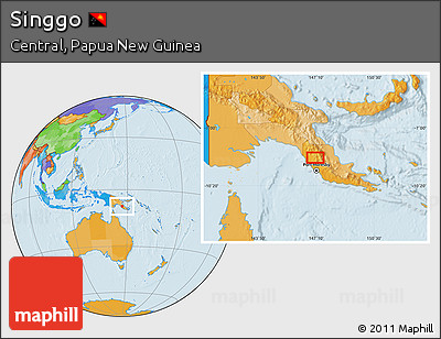 Political Location Map of Singgo