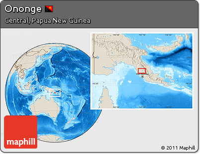 Shaded Relief Location Map of Ononge