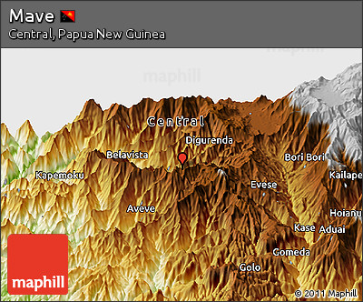 Physical Panoramic Map of Mave