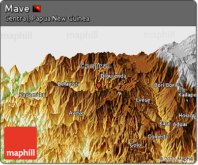 Physical Panoramic Map of Mave