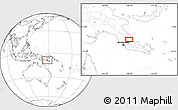 Blank Location Map of Popondetta