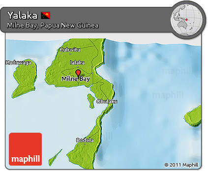 Physical 3D Map of Yalaka