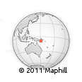 Outline Map of the Area around 8° 44' 0" S, 151° 22' 30" E, rectangular outline