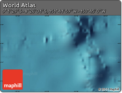 Satellite Map of the Area around 8° 44' 0" S, 151° 13' 29" W