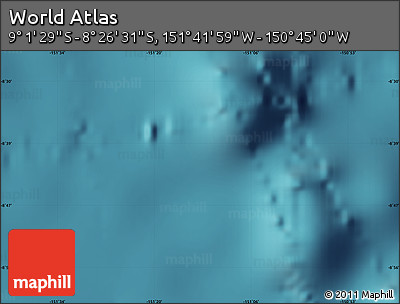 Satellite Map of the Area around 8° 44' 0" S, 151° 13' 29" W