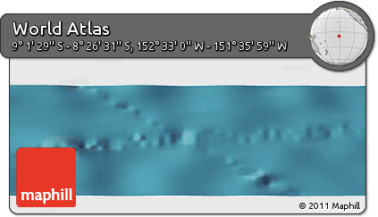 Satellite Panoramic Map of the Area around 8° 44' 0" S, 152° 4' 29" W