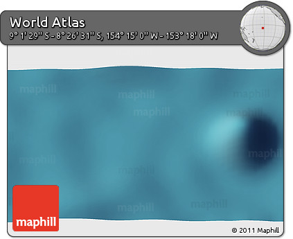 Satellite 3D Map of the Area around 8° 44' 0" S, 153° 46' 30" W
