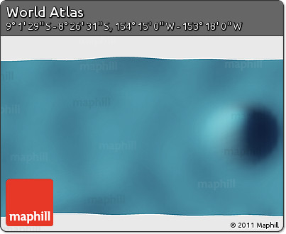 Satellite 3D Map of the Area around 8° 44' 0" S, 153° 46' 30" W