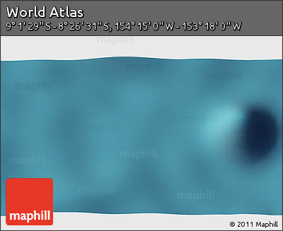 Satellite 3D Map of the Area around 8° 44' 0" S, 153° 46' 30" W