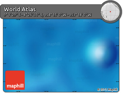 Physical Map of the Area around 8° 44' 0" S, 153° 46' 30" W