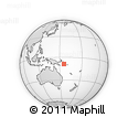Outline Map of the Area around 8° 44' 0" S, 155° 37' 30" E, rectangular outline