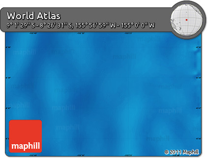 Shaded Relief Map of the Area around 8° 44' 0" S, 155° 28' 29" W