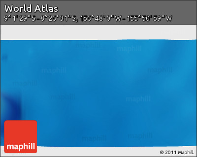 Shaded Relief 3D Map of the Area around 8° 44' 0" S, 156° 19' 29" W