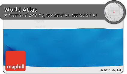 Physical Panoramic Map of the Area around 8° 44' 0" S, 156° 19' 29" W