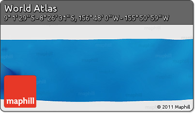 Physical Panoramic Map of the Area around 8° 44' 0" S, 156° 19' 29" W