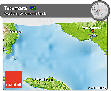 Physical 3D Map of Tetemara
