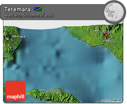 Satellite 3D Map of Tetemara