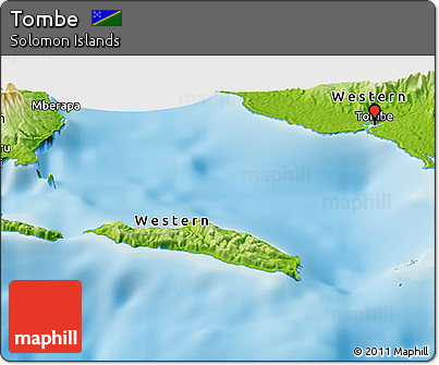 Physical Panoramic Map of Tombe