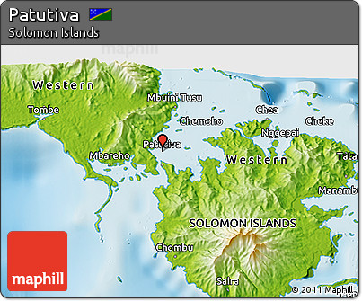 Physical 3D Map of Patutiva