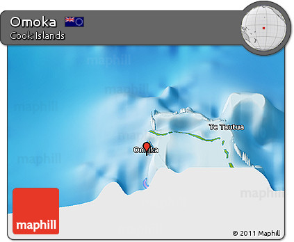 Physical 3D Map of Omoka