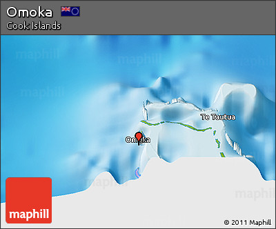 Physical 3D Map of Omoka