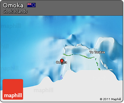 Physical 3D Map of Omoka