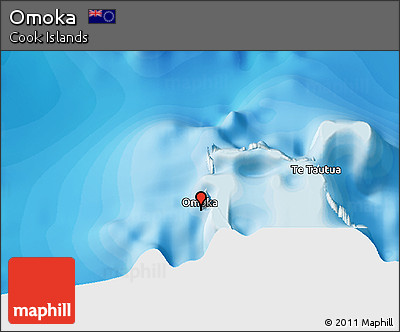 Political 3D Map of Omoka