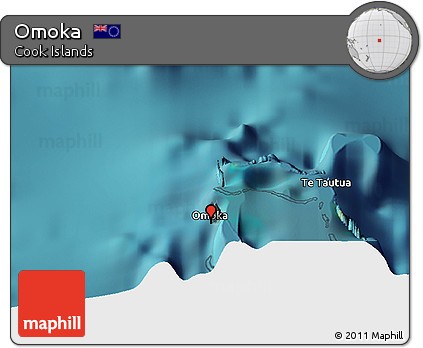 Satellite 3D Map of Omoka