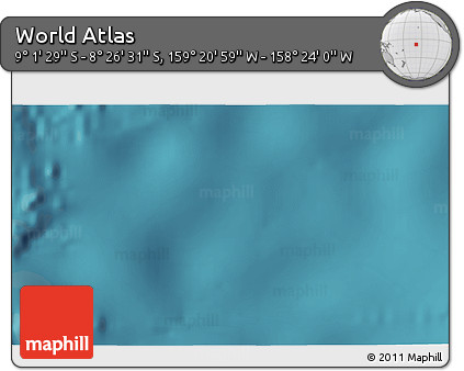 Satellite 3D Map of the Area around 8° 44' 0" S, 158° 52' 30" W