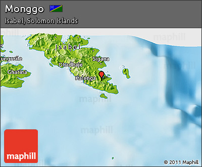 Physical 3D Map of Monggo